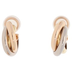 Vintage Cartier Trinity Hoop Clip Earrings
