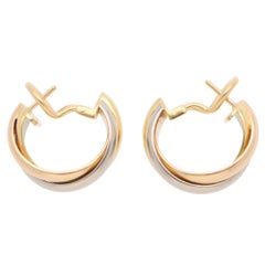 Vintage Cartier Trinity Hoop Earrings