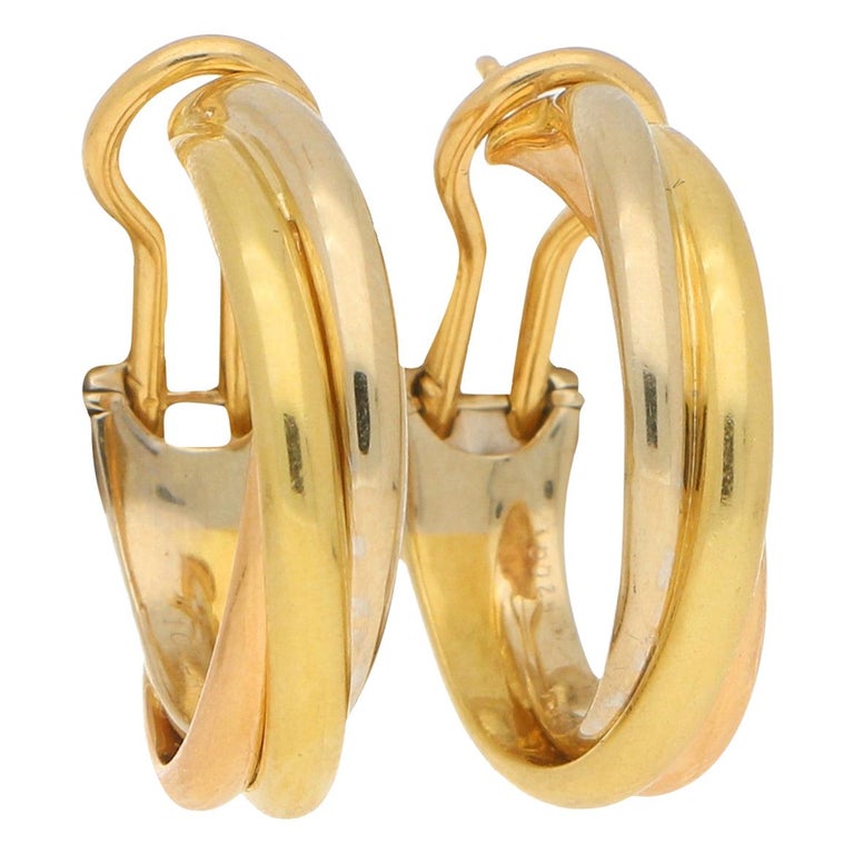 Cartier trinity earings clearance