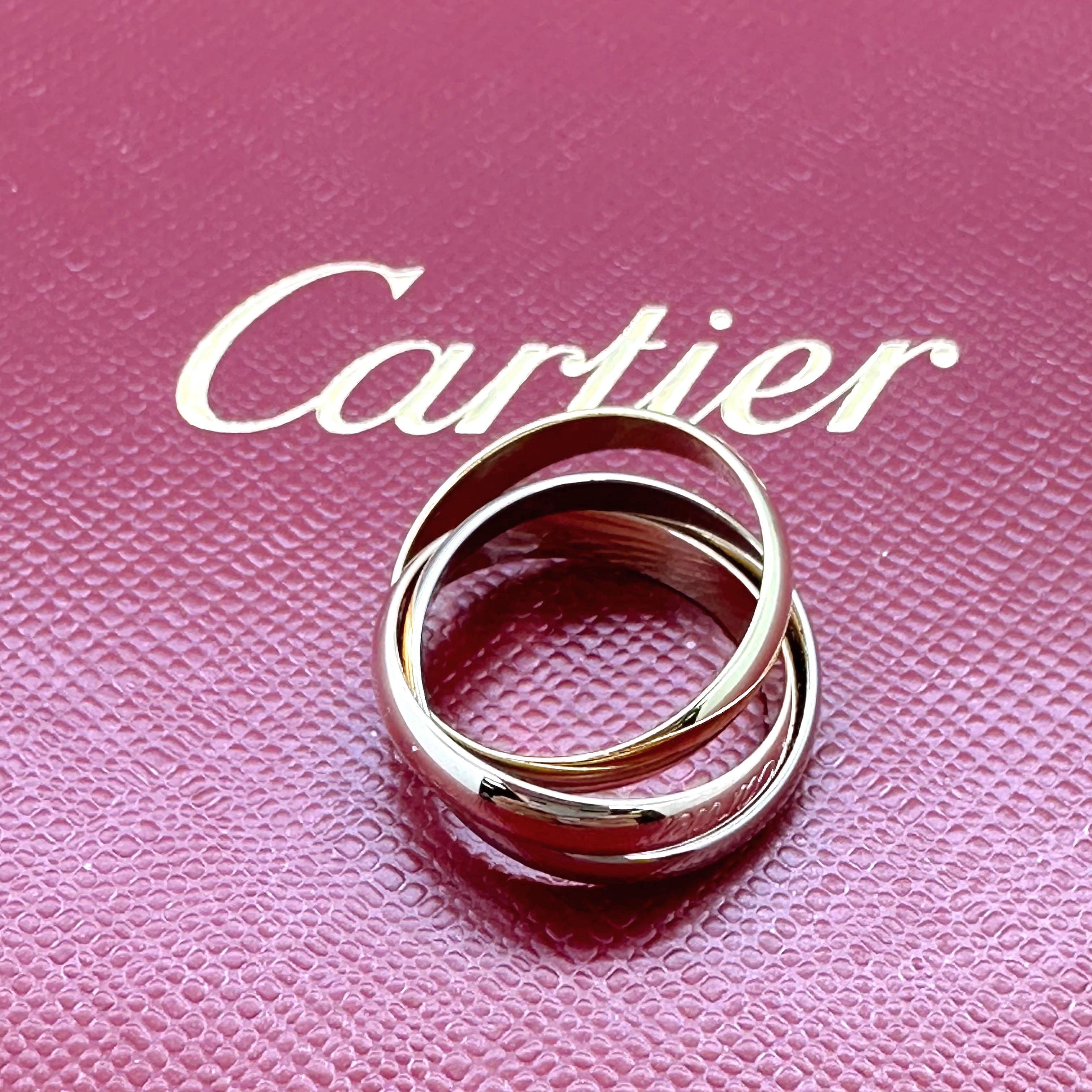 Vintage CARTIER Trinity Les Must De Cartier Mehrfarbiger 18 Karat Goldring, Trinity 11