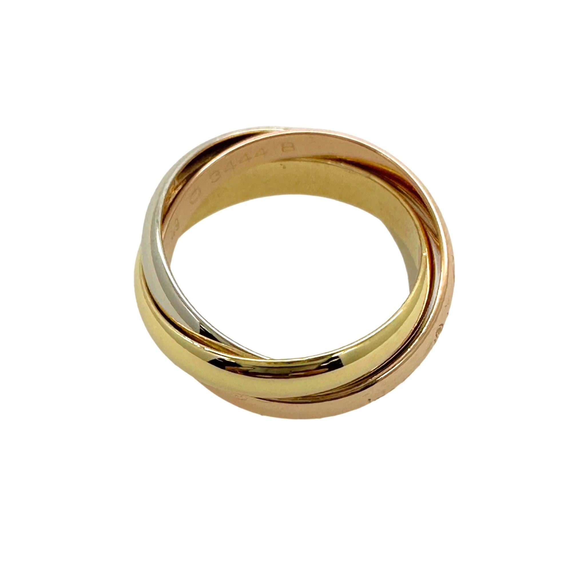 Vintage CARTIER Trinity Les Must De Cartier Mehrfarbiger 18 Karat Goldring, Trinity 3