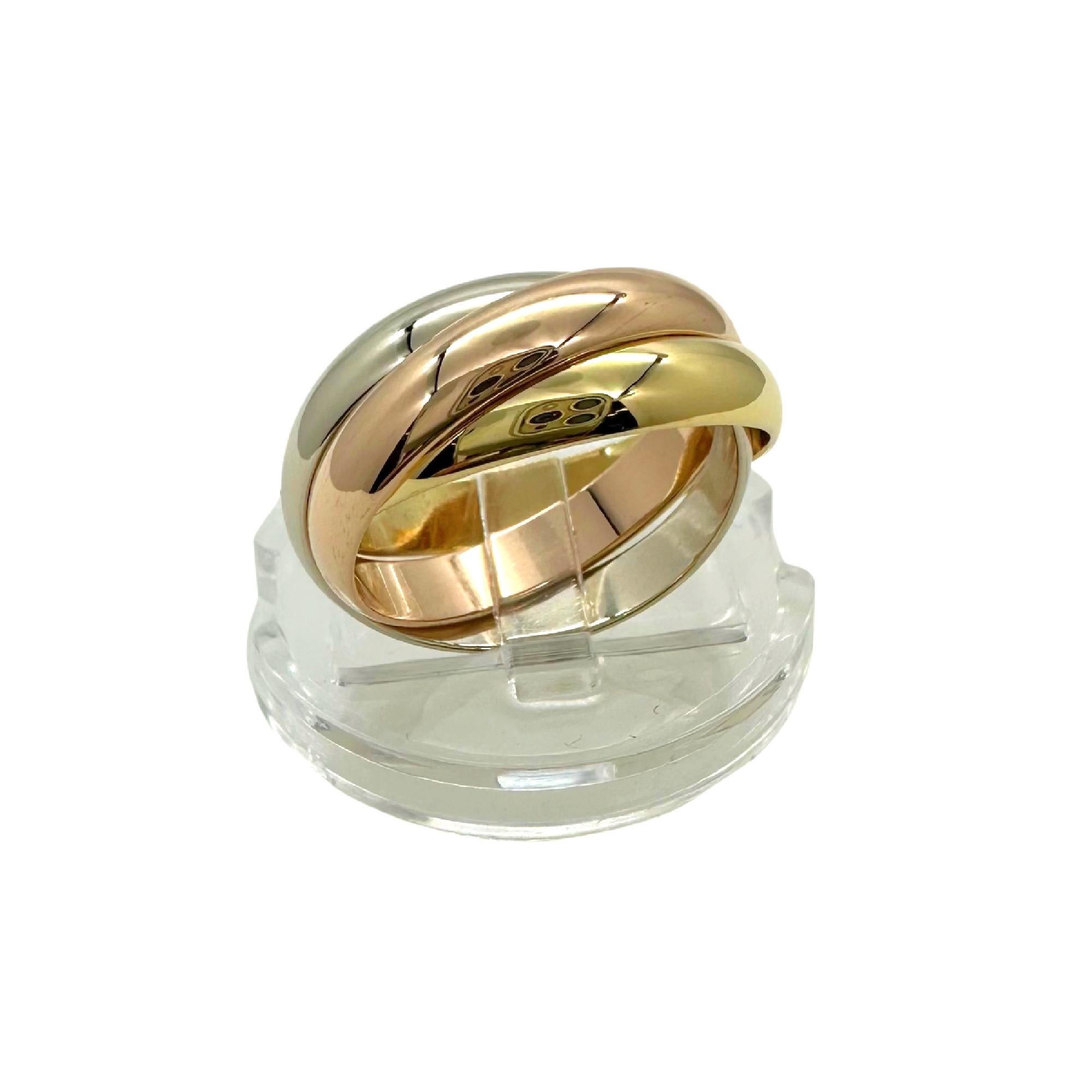 Vintage CARTIER Trinity Les Must De Cartier Mehrfarbiger 18 Karat Goldring, Trinity 4