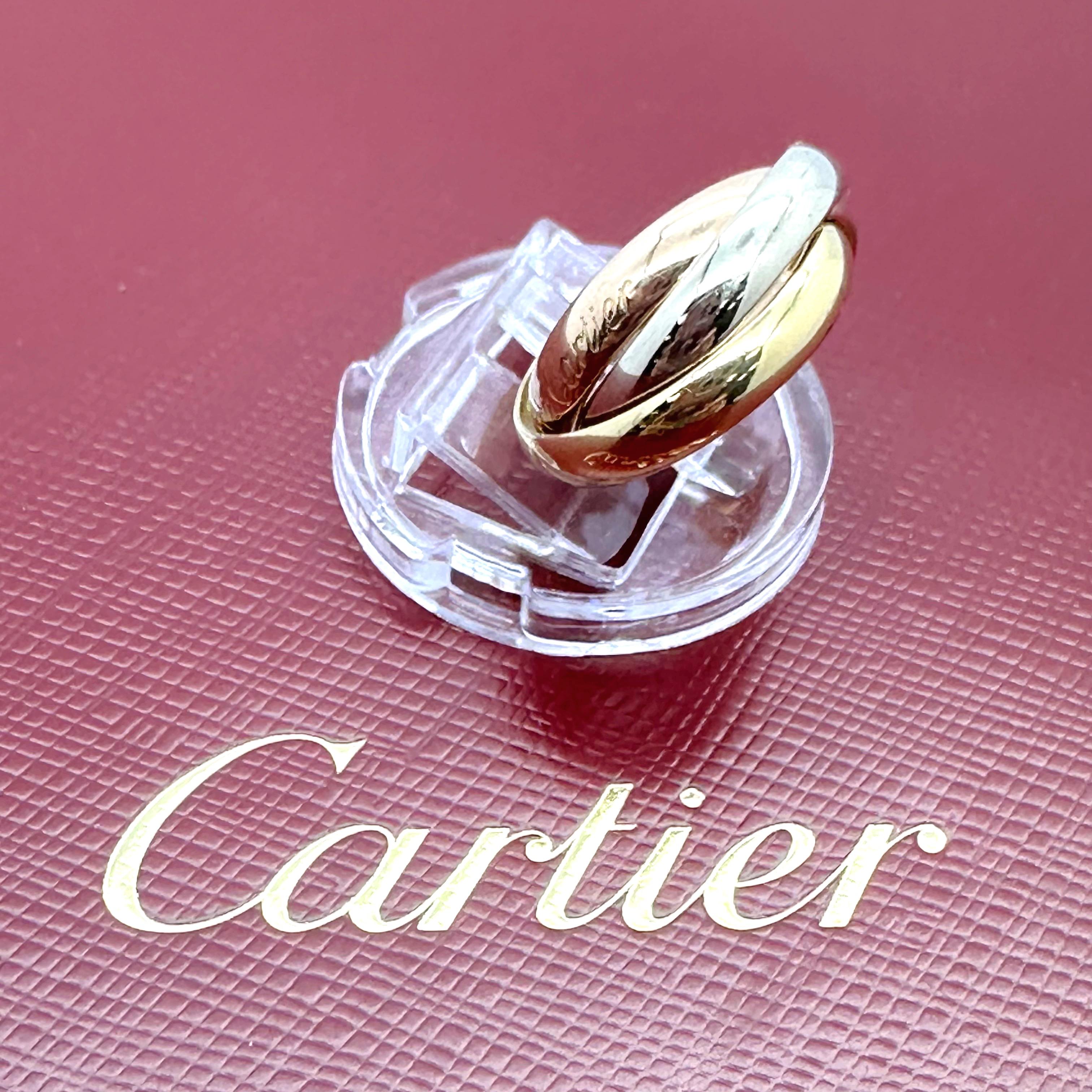 Vintage CARTIER Trinity Les Must De Cartier Mehrfarbiger 18 Karat Goldring, Trinity 6