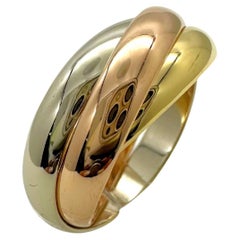 Vintage CARTIER Trinity Les Must De Cartier Multi-Tone 18kt Gold Ring