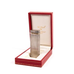 CARTIER Trinity Lighter plaqué argent dans sa boîte des années 1970