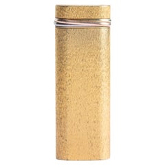 Vintage Cartier Trinity Oval Gold Plated Lighter With Original Box