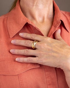 Vintage Cartier Trinity Ring in 18 Karat Tri Coloured Gold
