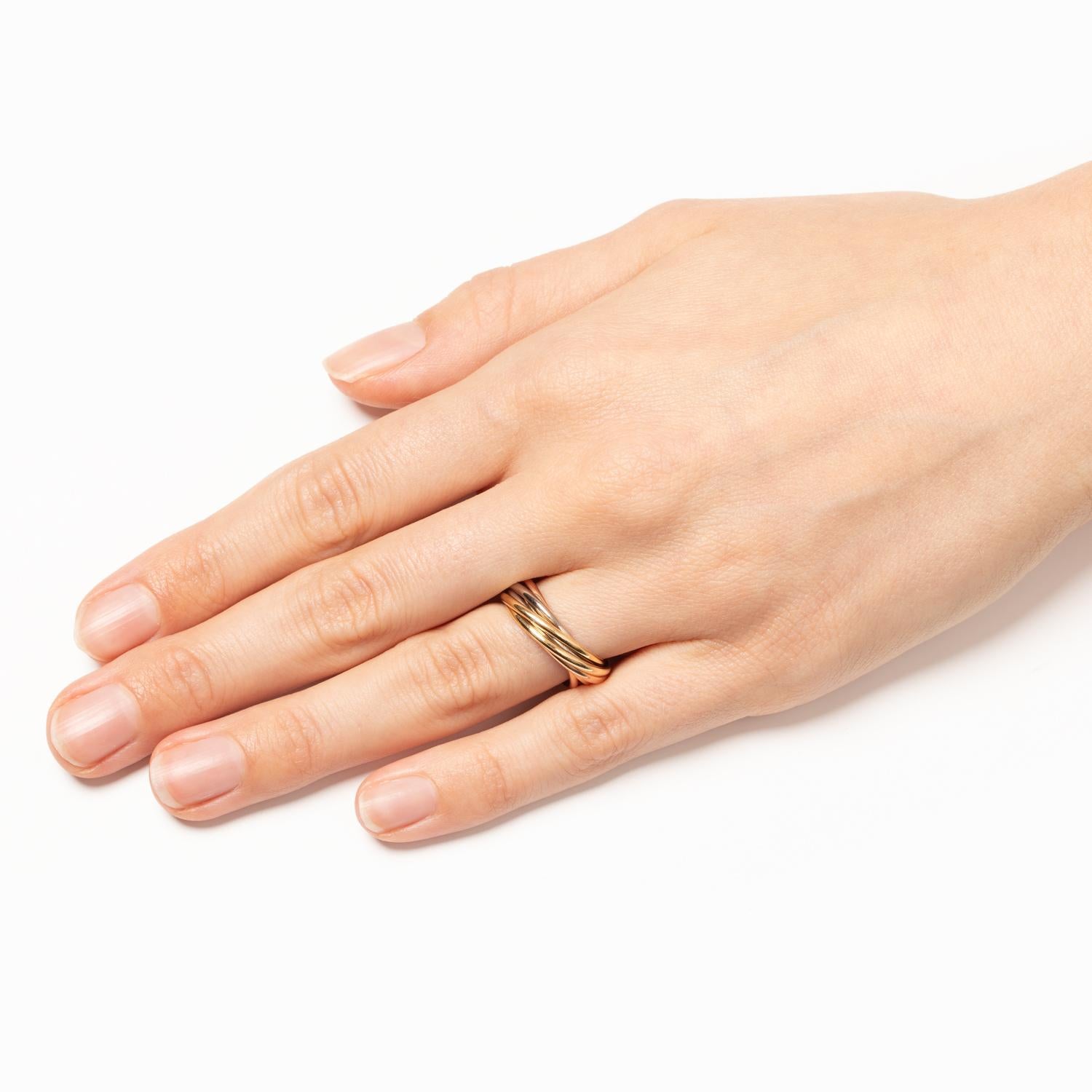 Vintage Cartier ‘Trinity’ Seven Band Ring, c.1990s In Good Condition In London, GB