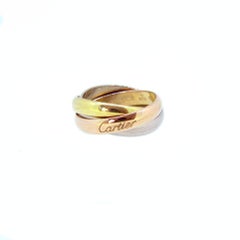Vintage Cartier Trinity Three-Color Gold Rolling Ring