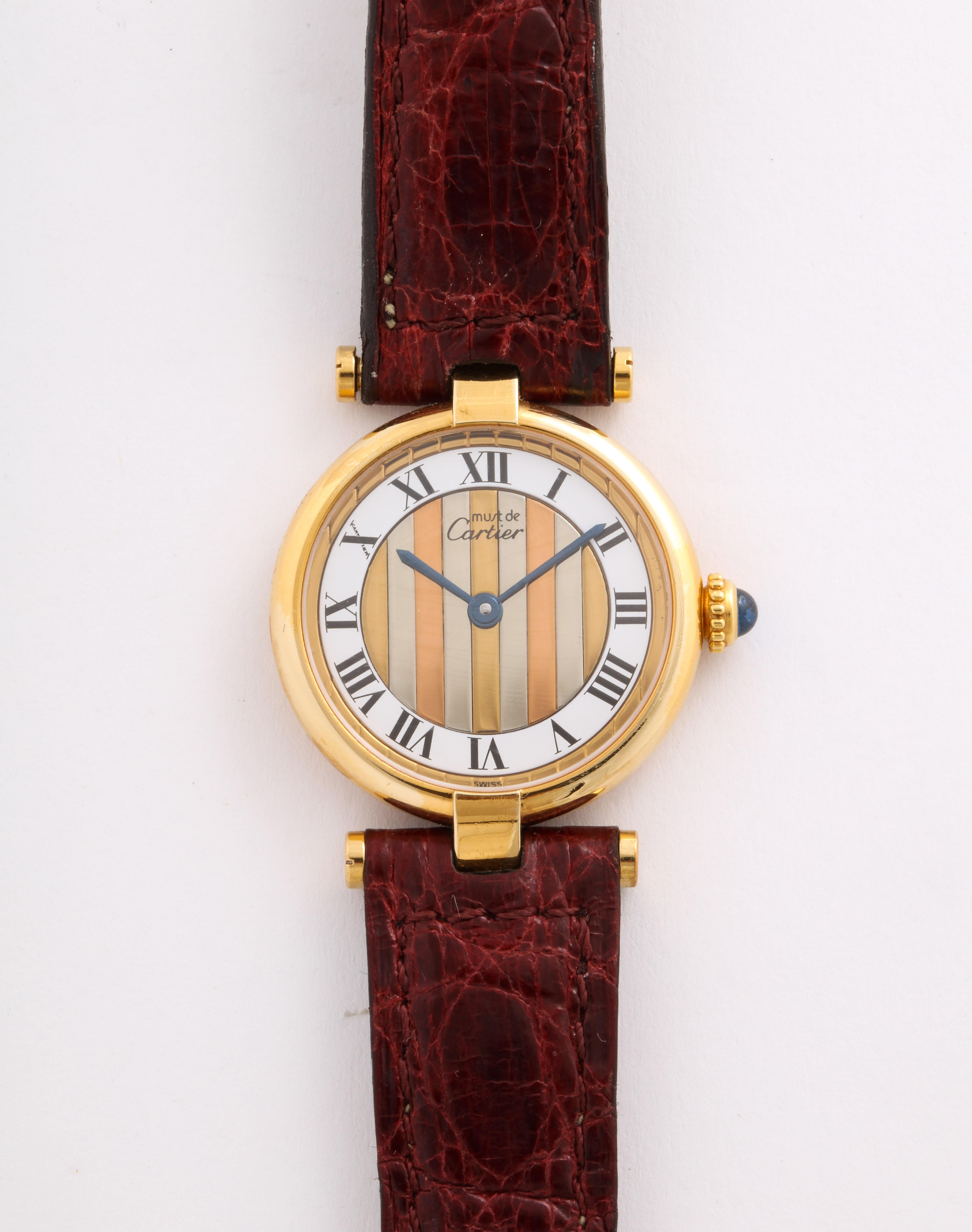 Cartier Trinity Tri Color Watch, Tri Color Watch  (Zeitgenössisch) im Angebot