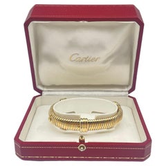 Retro Cartier Tubogas Tricolor braclet 18k Gold 