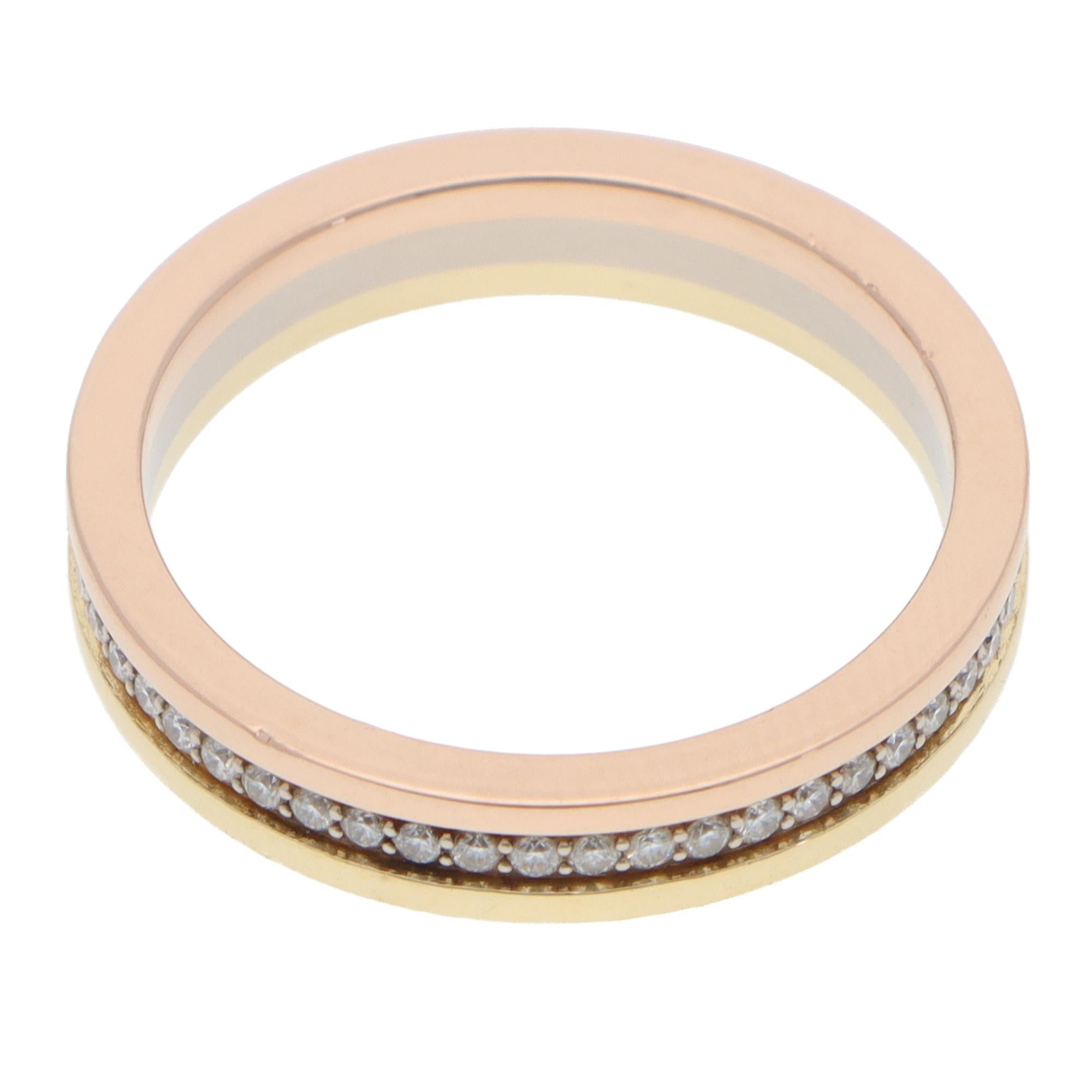 Vintage Cartier Vendôme Louis Diamant Ewigkeitsring in Gold (Moderne)