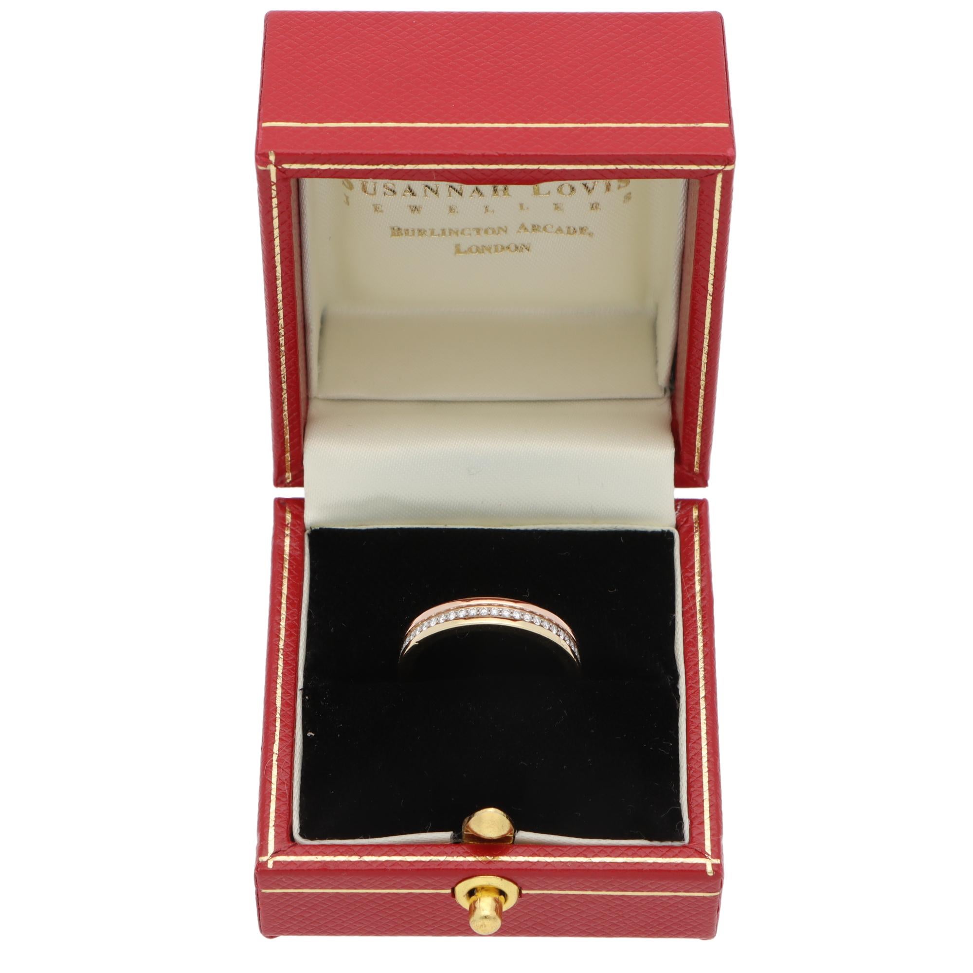 Vintage Cartier Vendôme Louis Diamant Ewigkeitsring in Gold (Brillantschliff)