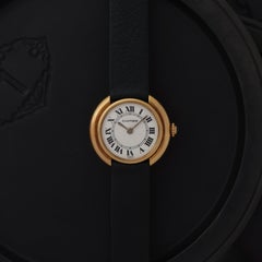 Vintage Cartier Vendome Model 0360 18 Karat Yellow Gold Paris Dial Hand Wind