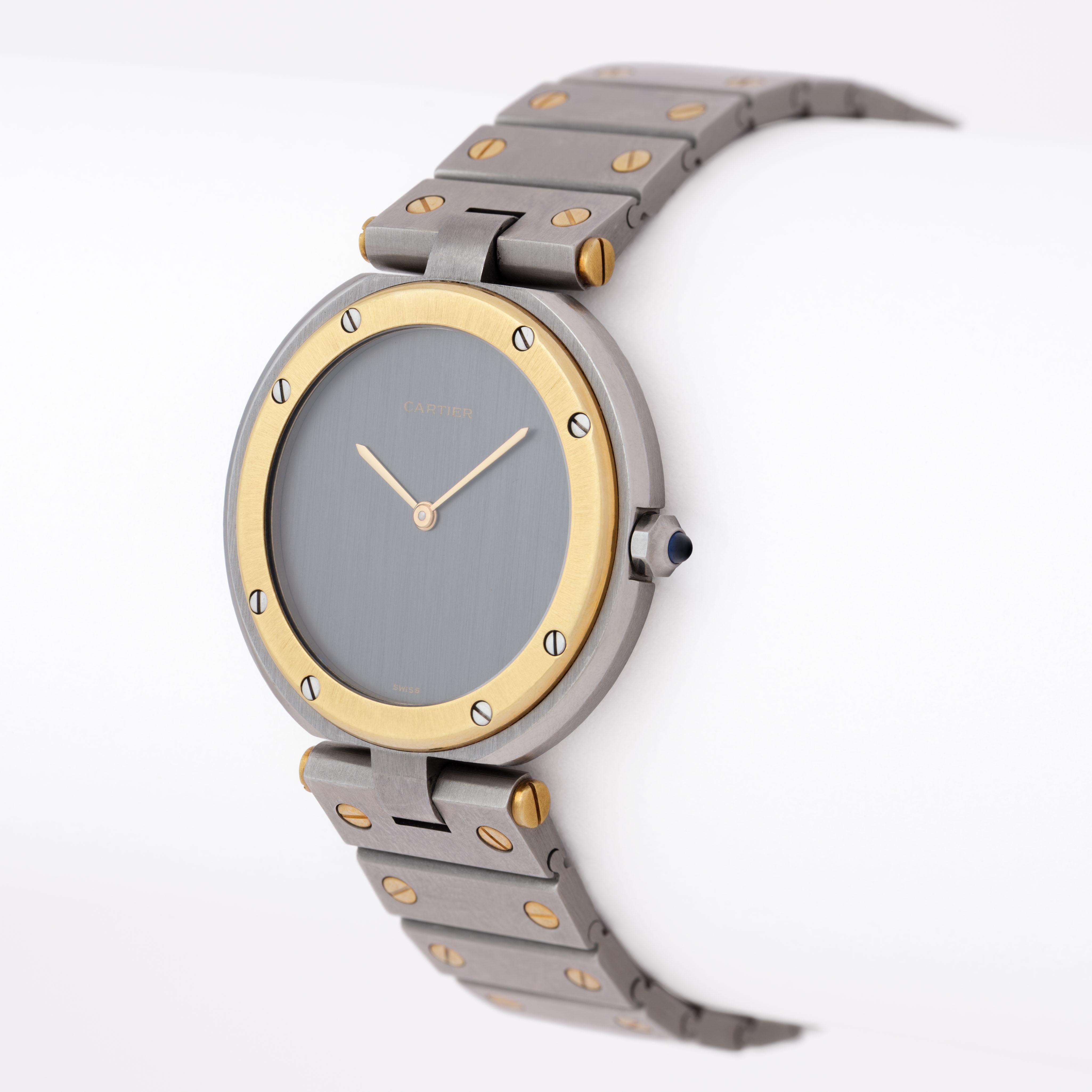 Vintage Cartier Vendome Model No 8191 32mm Ghost Dial Unisexe en vente