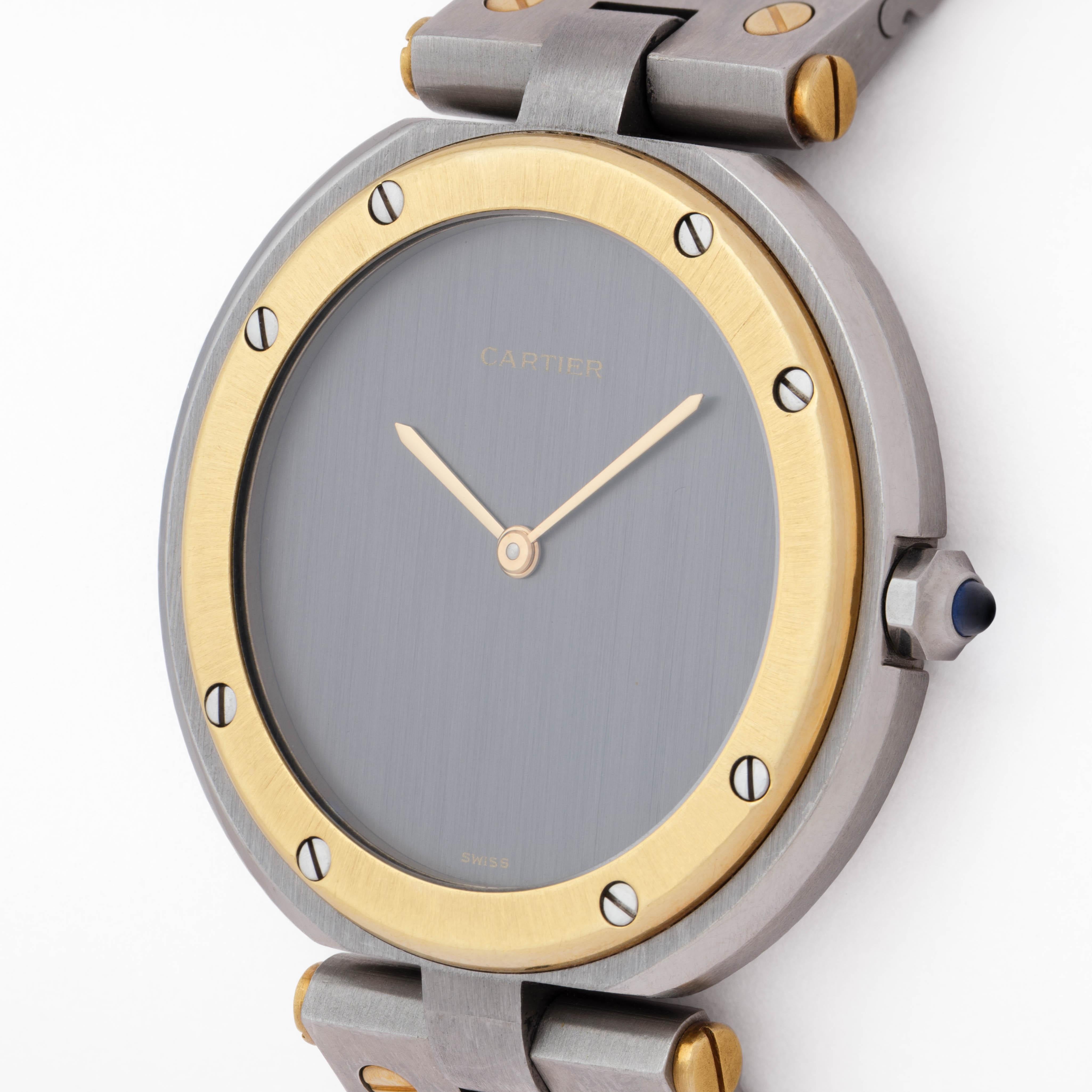 Vintage Cartier Vendome Model No 8191 32mm Ghost Dial en vente 1