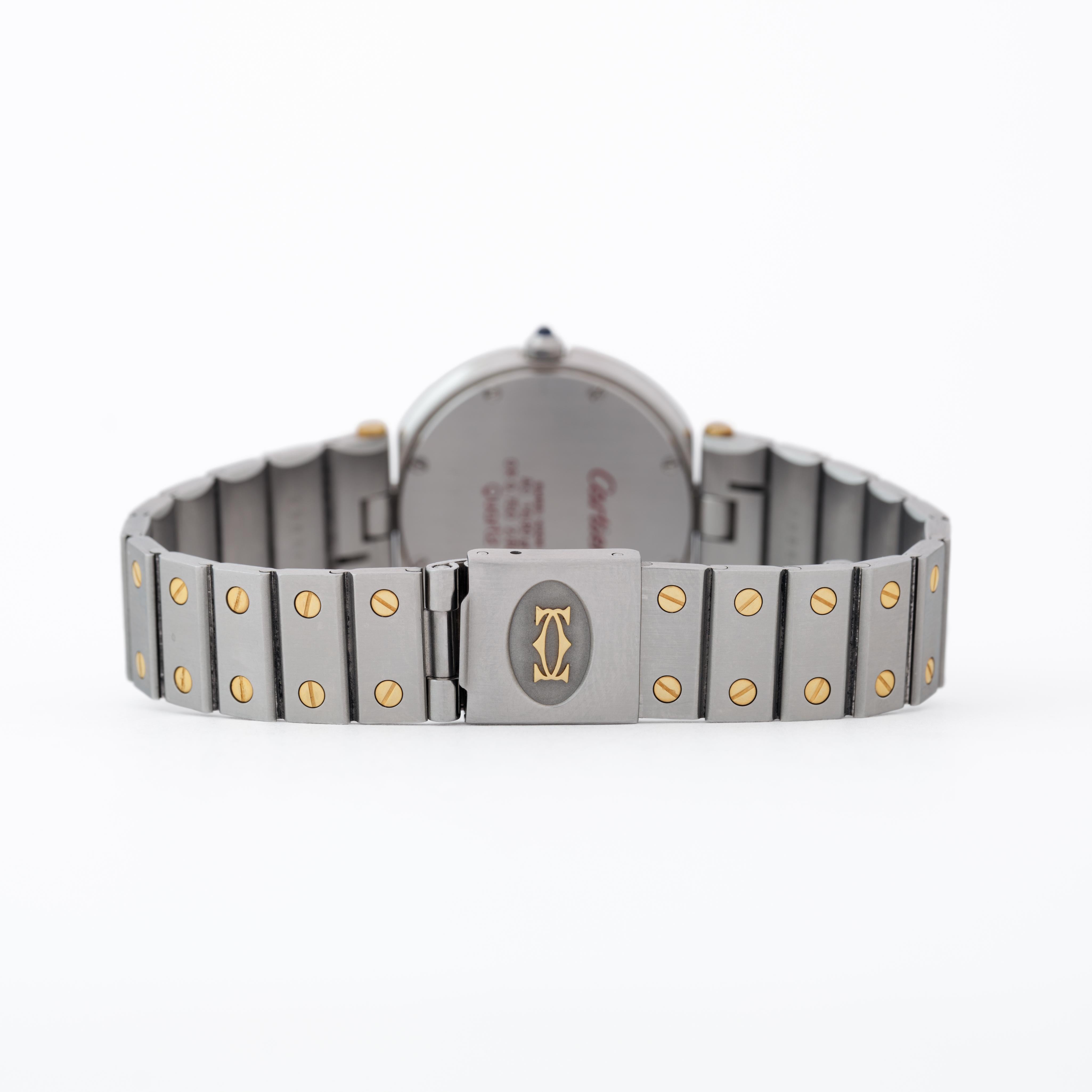 Vintage Cartier Vendome Model No 8191 32mm Ghost Dial en vente 2