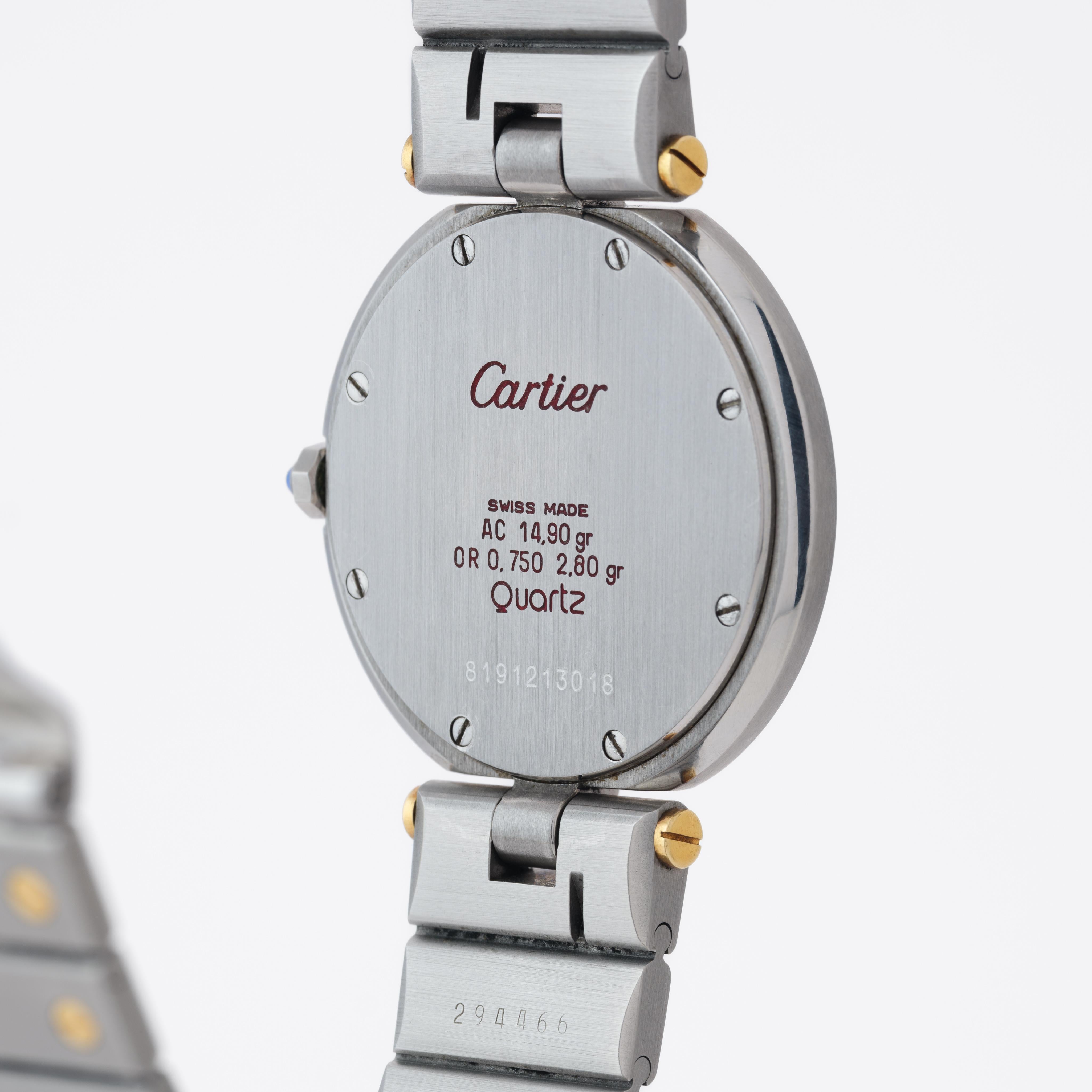 Vintage Cartier Vendome Model No 8191 32mm Ghost Dial en vente 4