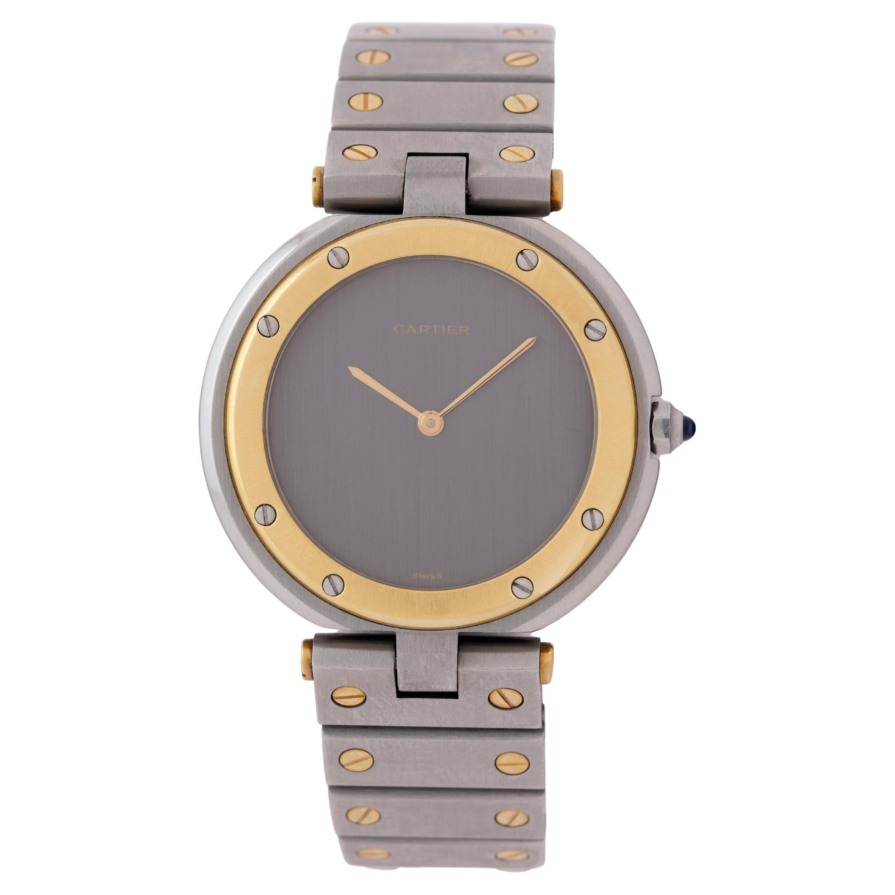 Vintage Cartier Vendome Modelo 8191 32mm Esfera Fantasma