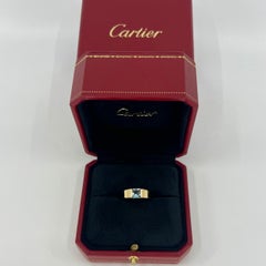 Vintage Cartier Vivid Blue Aquamarine Square Cushion 18k Yellow Gold Tank Ring