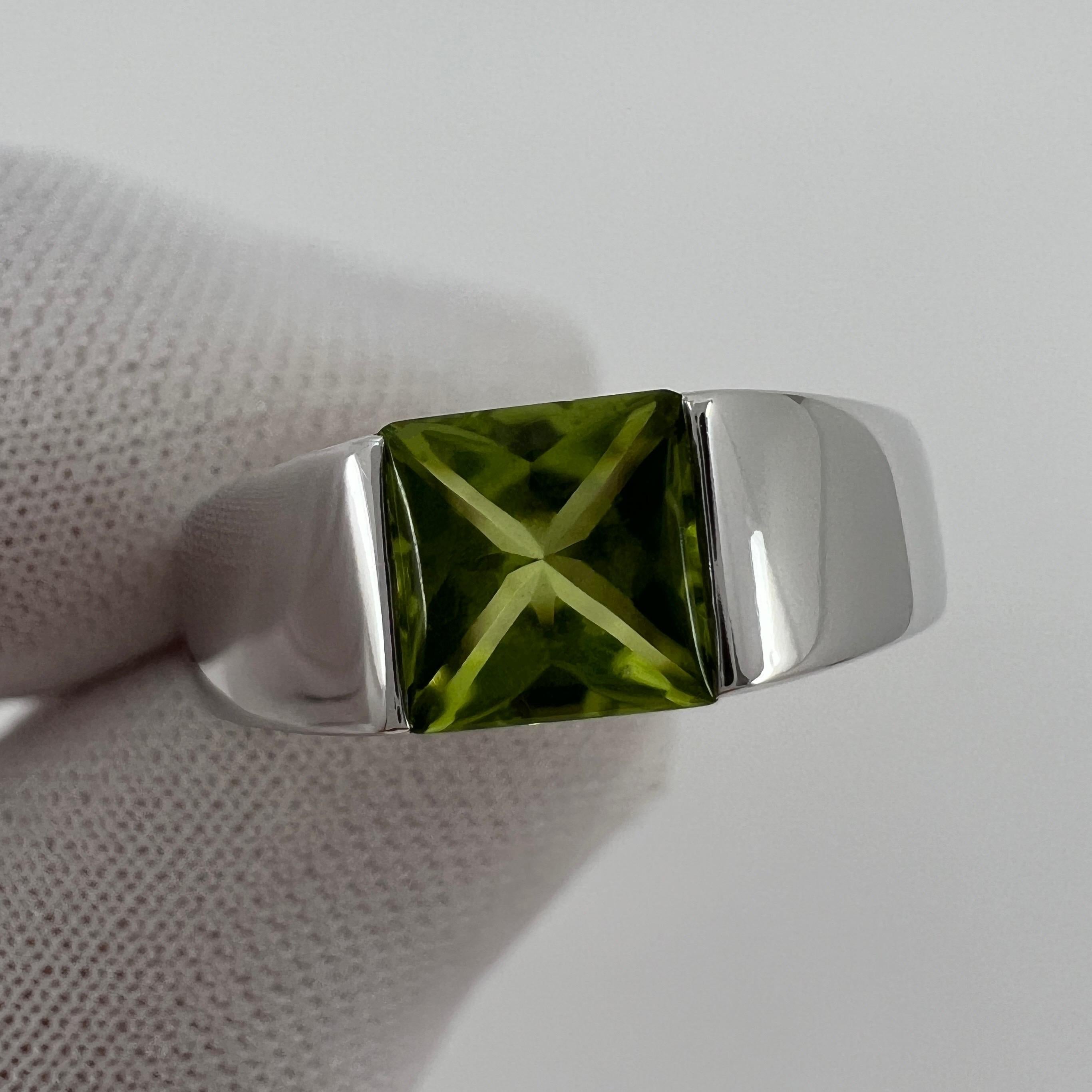 cartier ring green stone