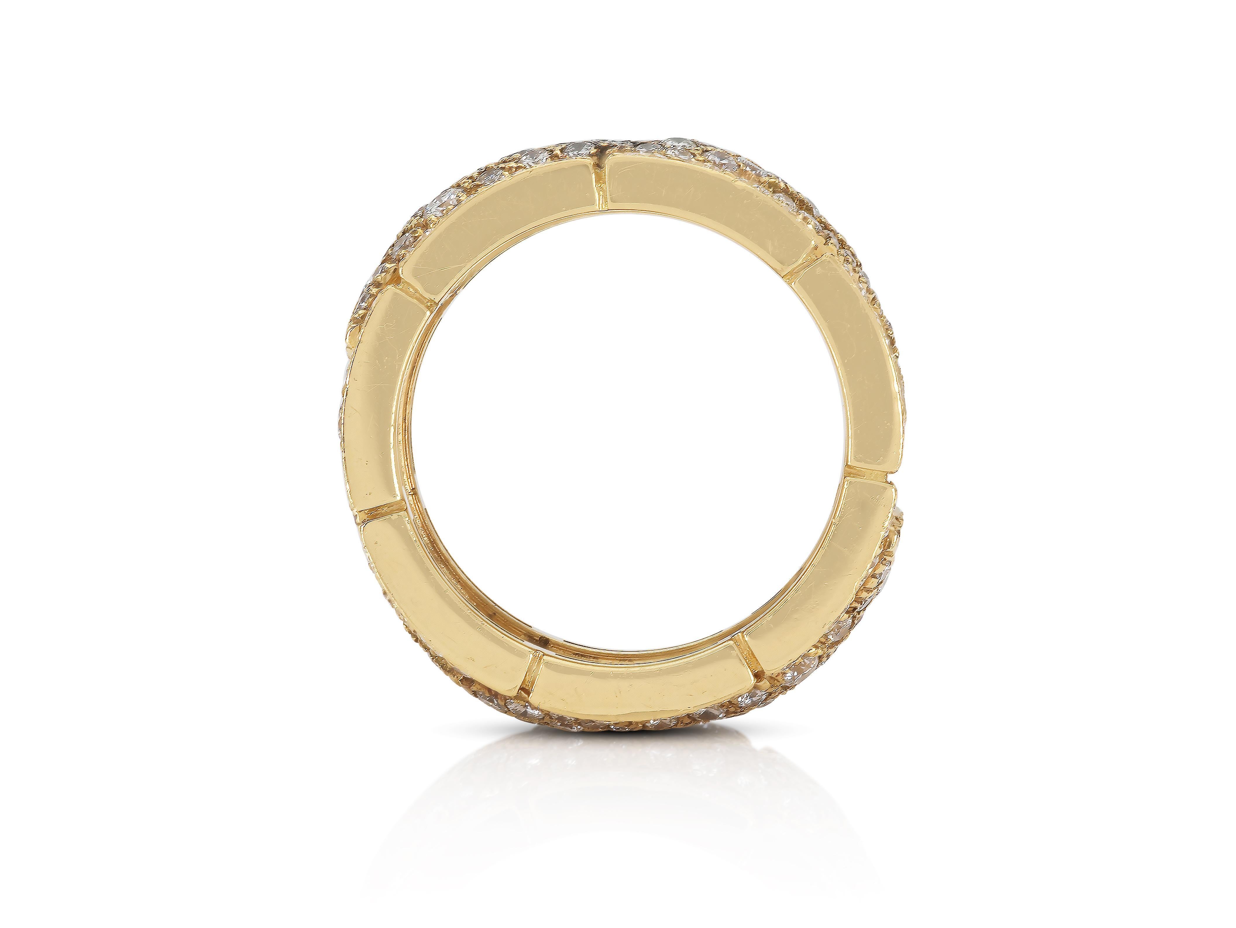 Anello Cartier Walking Panthere d'epoca con diamanti In condizioni buone in vendita a New York, NY