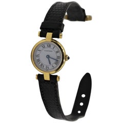 Vintage Cartier Watch 18 Karat Yellow Gold