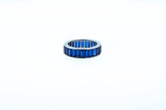 1960s Cartier London Wide Baguette Sapphire Platinum Wedding Band