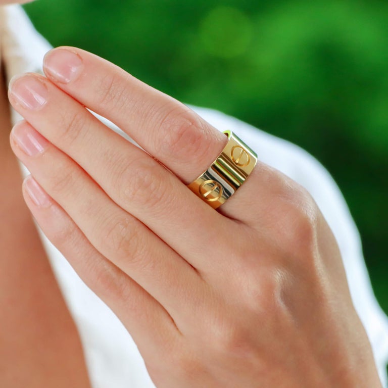 Breiter Love-Ring von Cartier aus 18 Karat Gelbgold bei 1stDibs | cartier  ring ähnlich