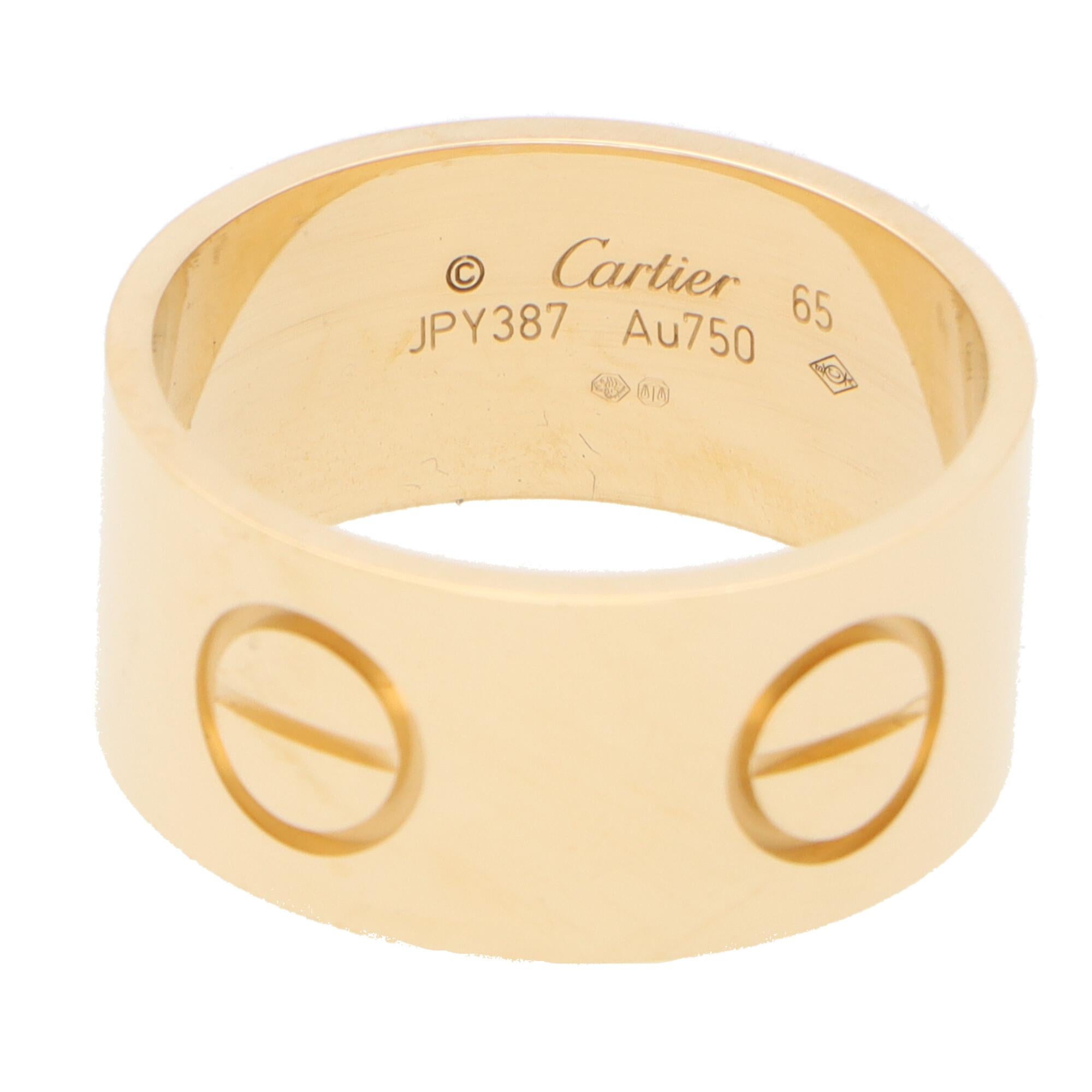 cartier love ring thick
