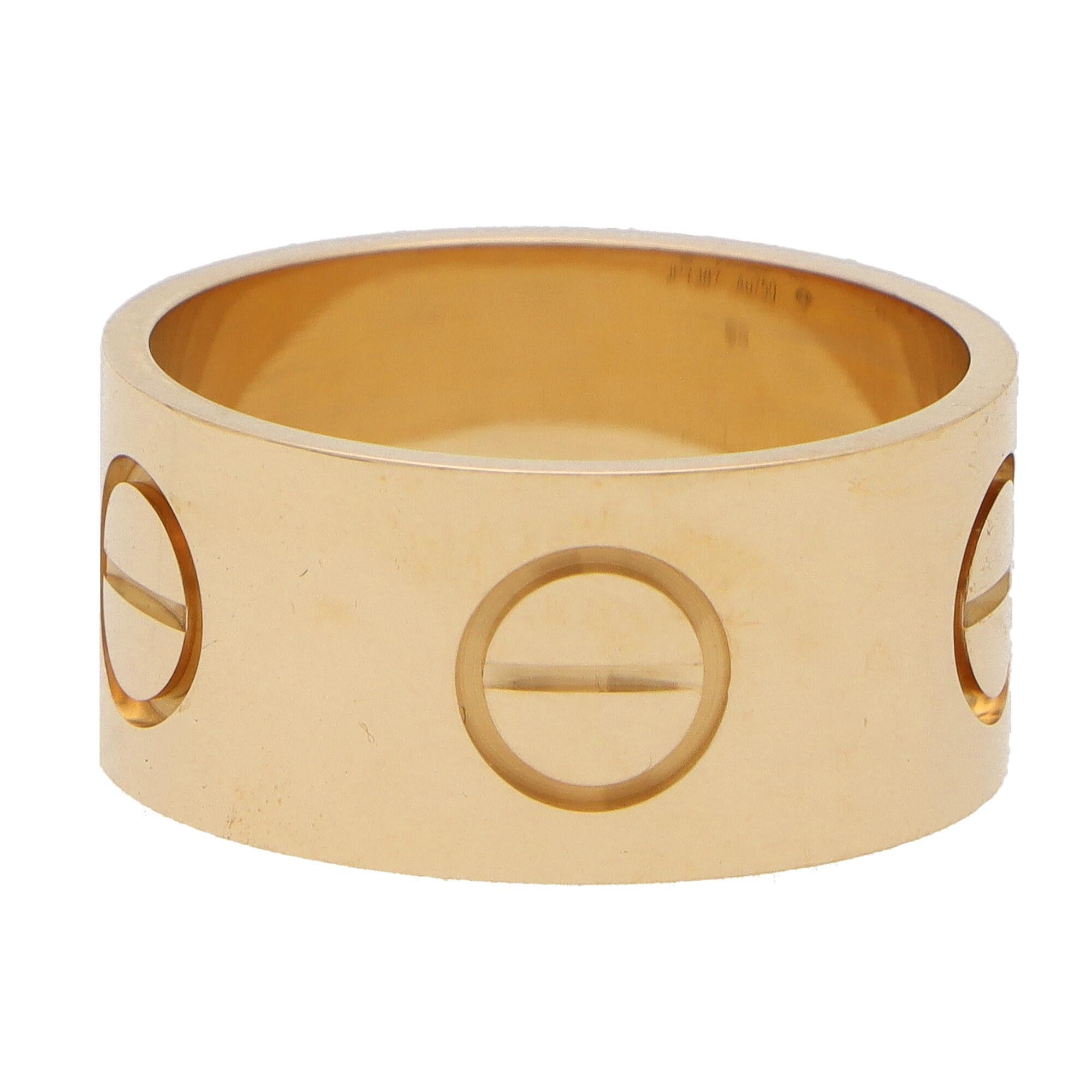 thick cartier love ring