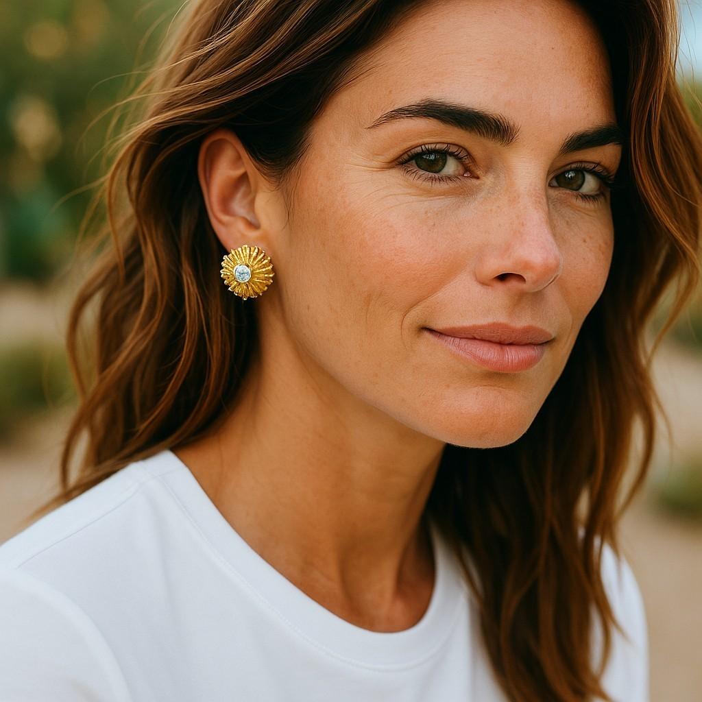 cartier gold earrings