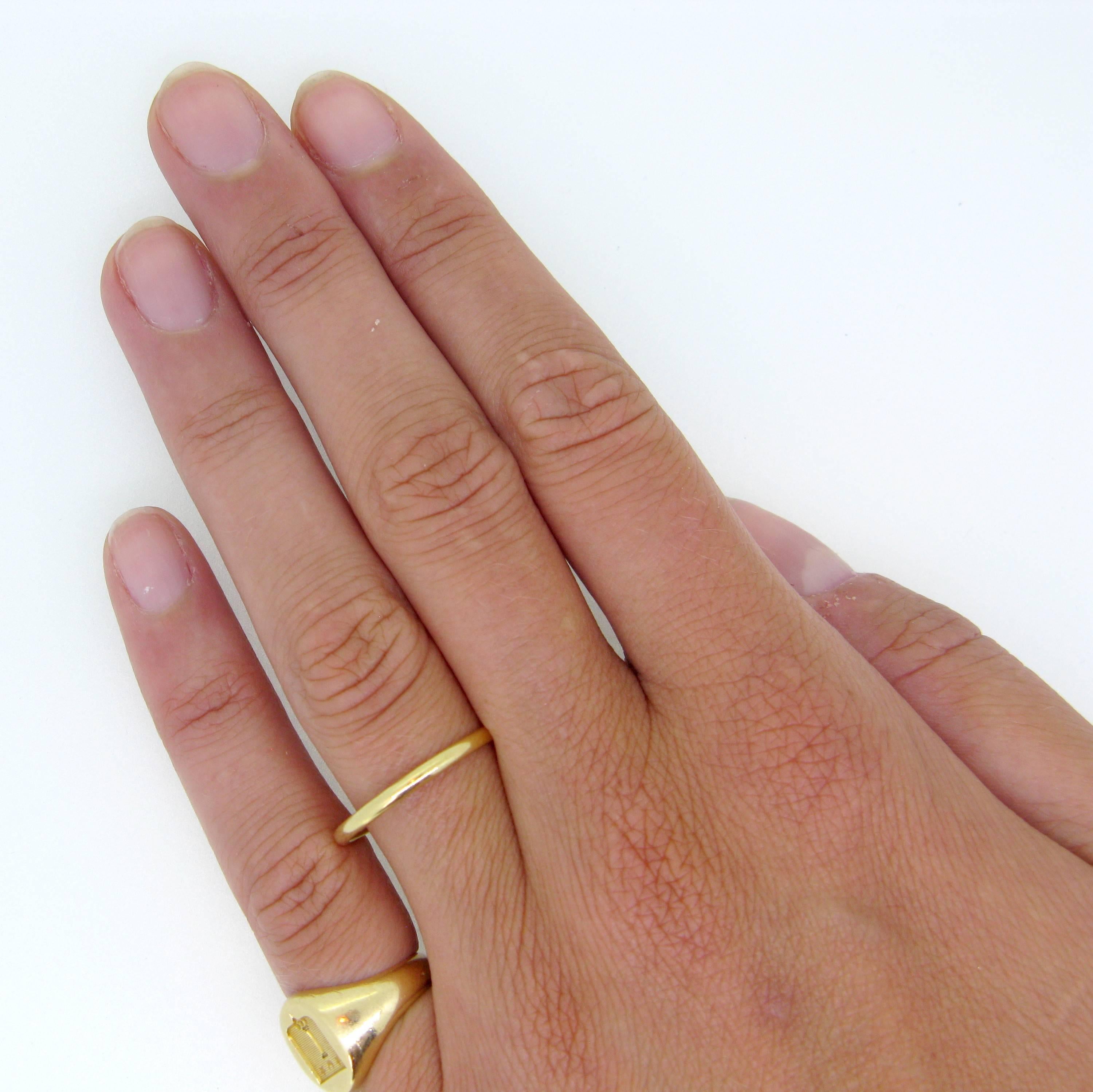 Women's or Men's Vintage Cartier Yellow Gold Wedding Band Ring