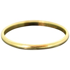 Retro Cartier Yellow Gold Wedding Band Ring