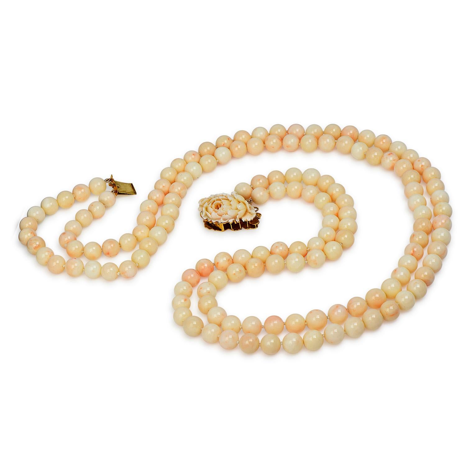 large gold bead necklace