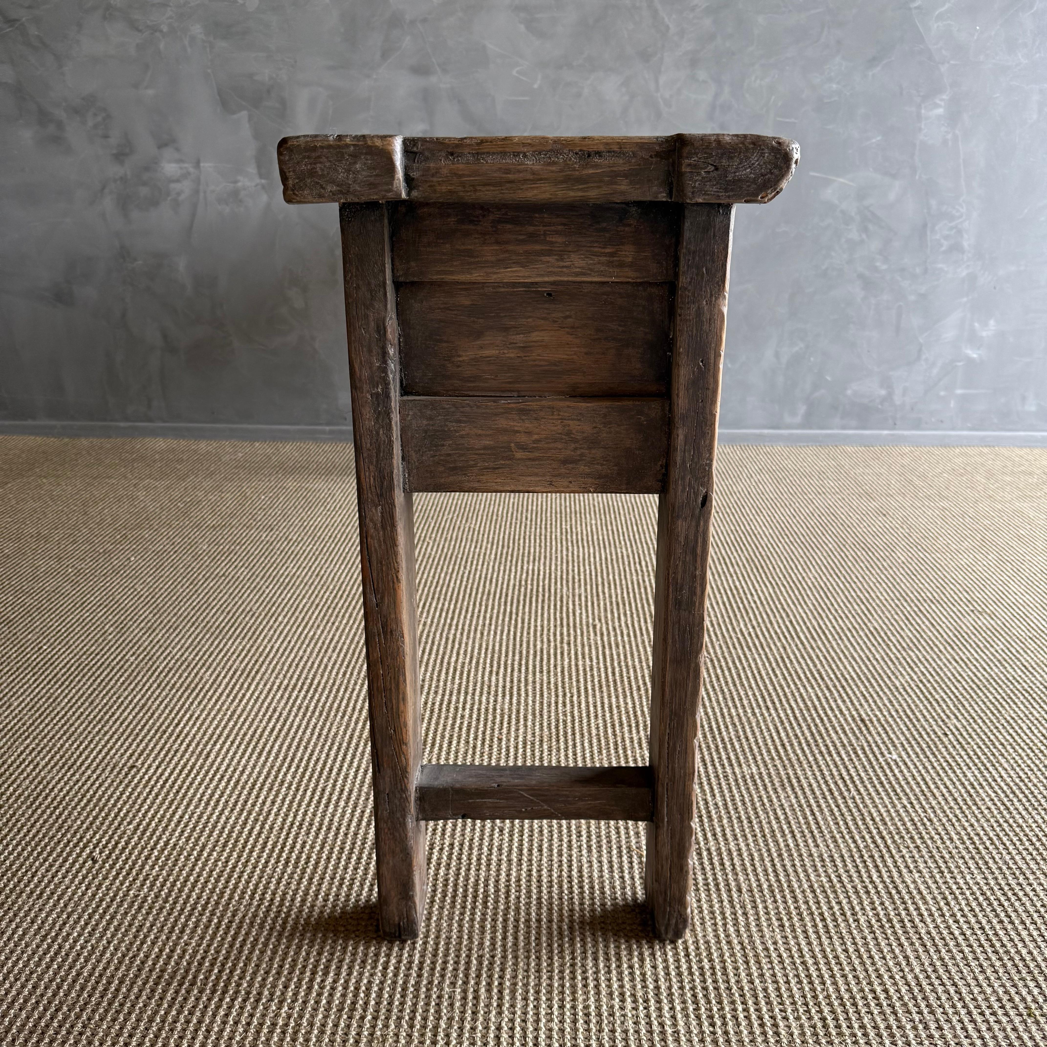 Vintage Carved 4 Drawer Console with Carvings For Sale 11