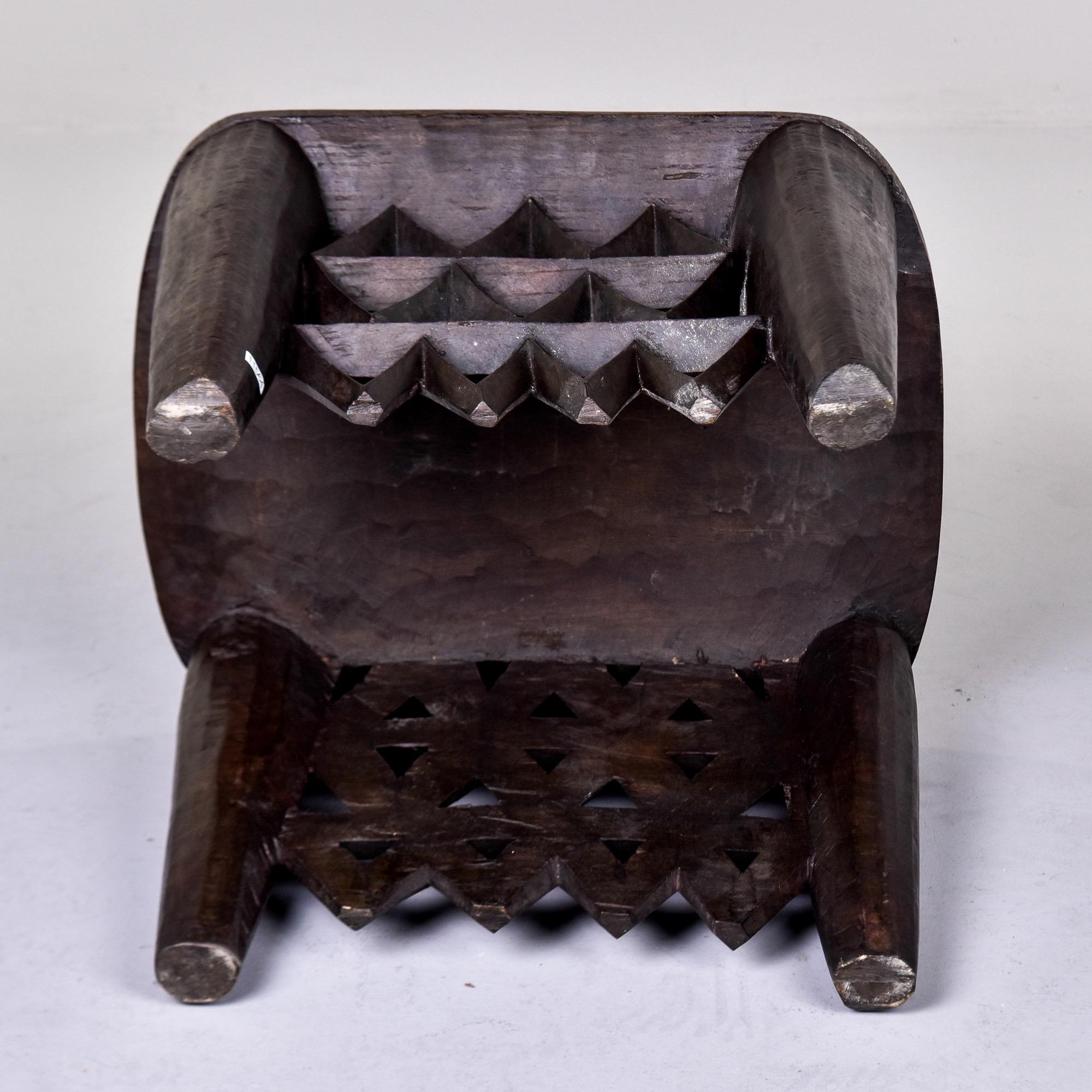 Vintage Carved African Side Table by the Nupe of Nigeria  For Sale 2