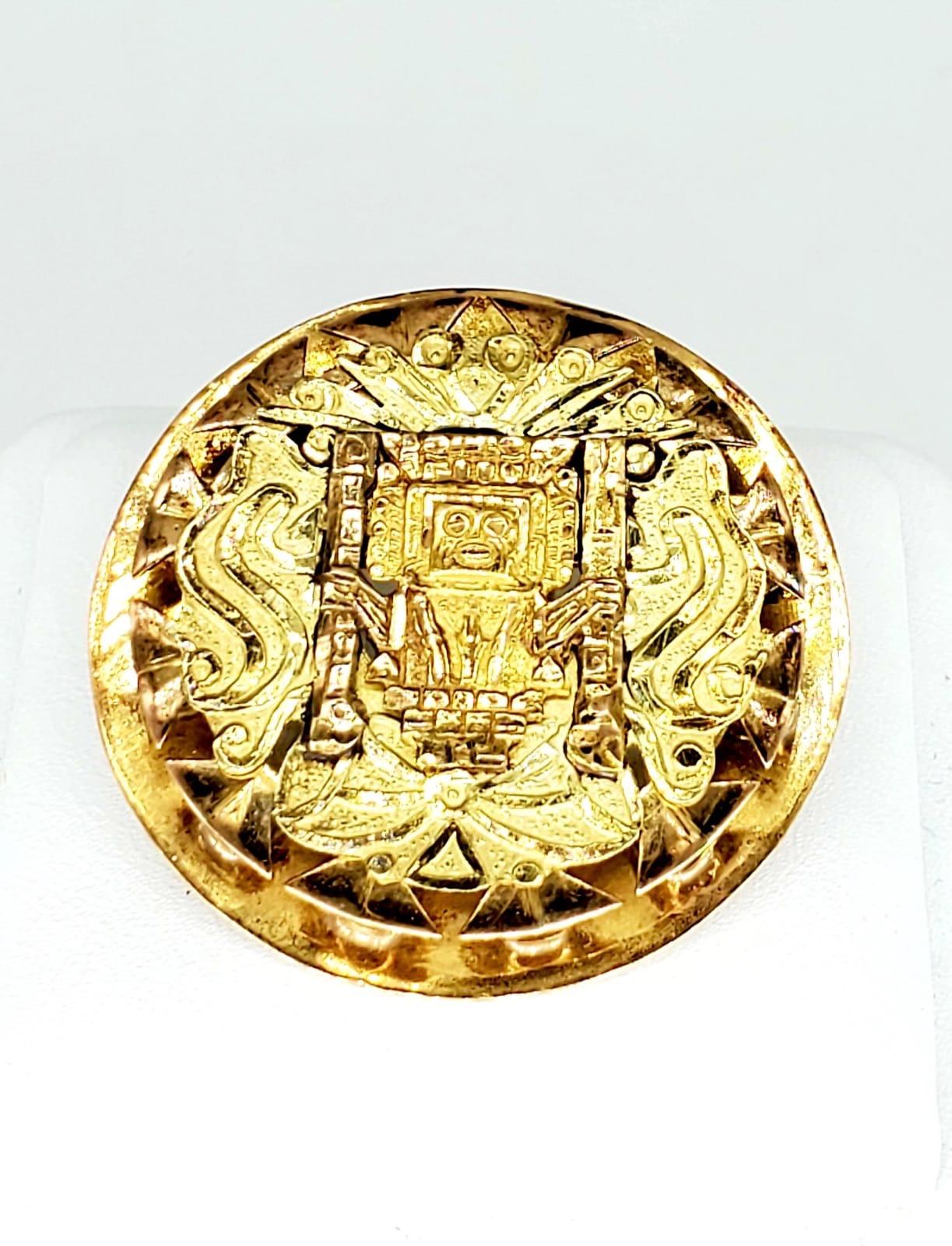 mayan gold coin