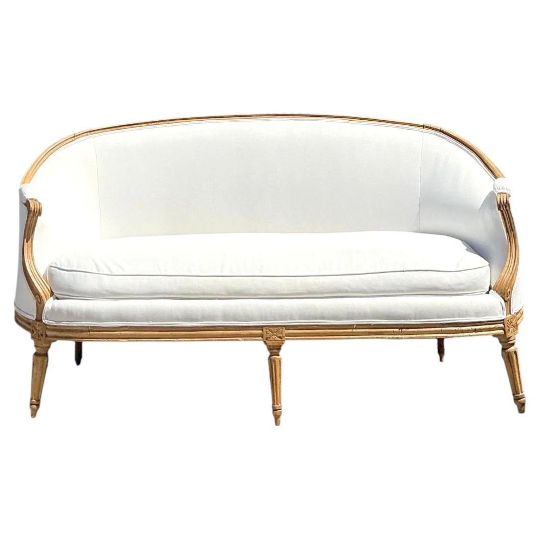 Vintage Carved Canape Sofa