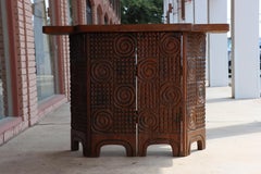 Vintage Carved Cedar Bar By Witco - Tiki