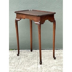 Vintage Carved Clam Shell Tea Table