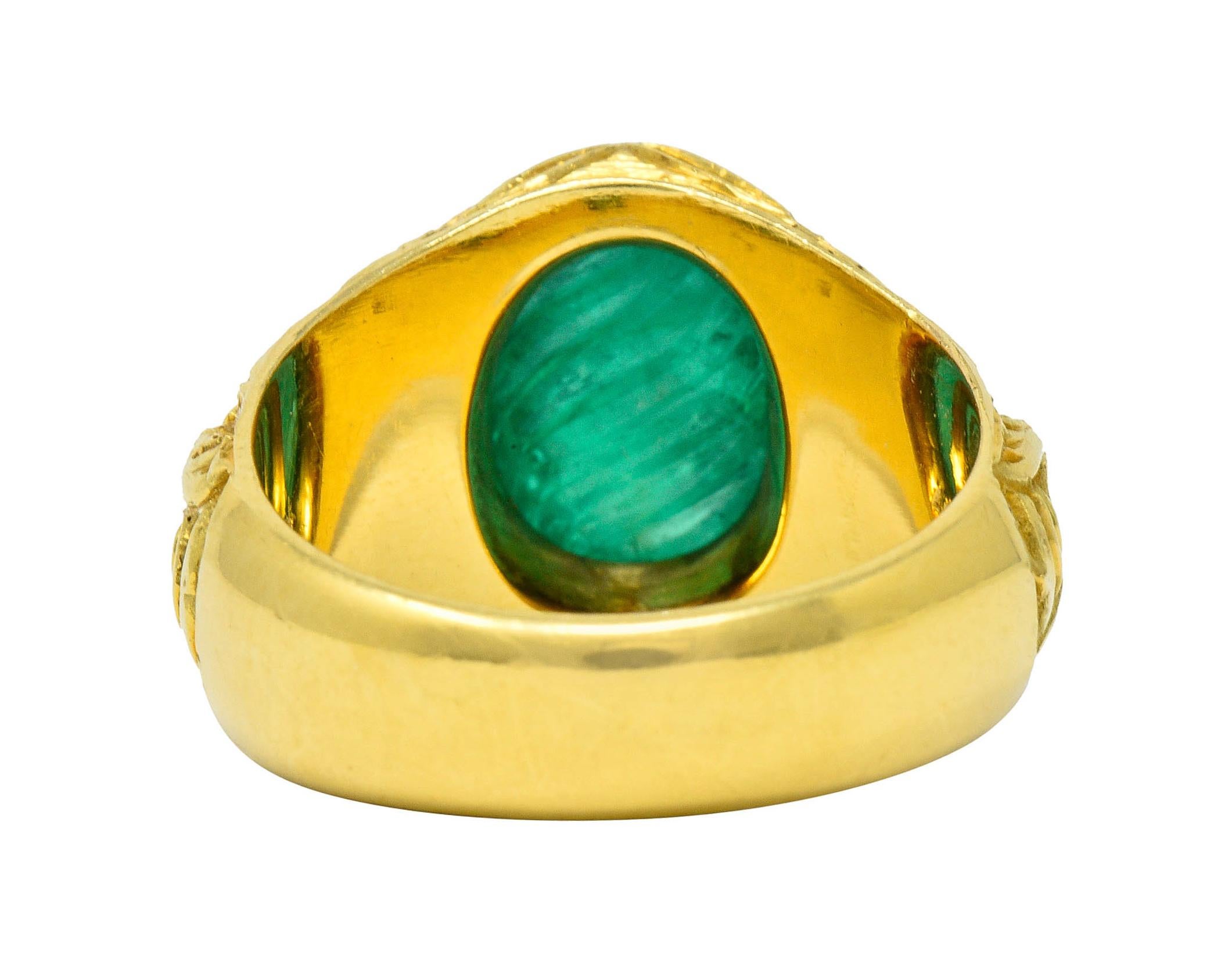 green vintage ring