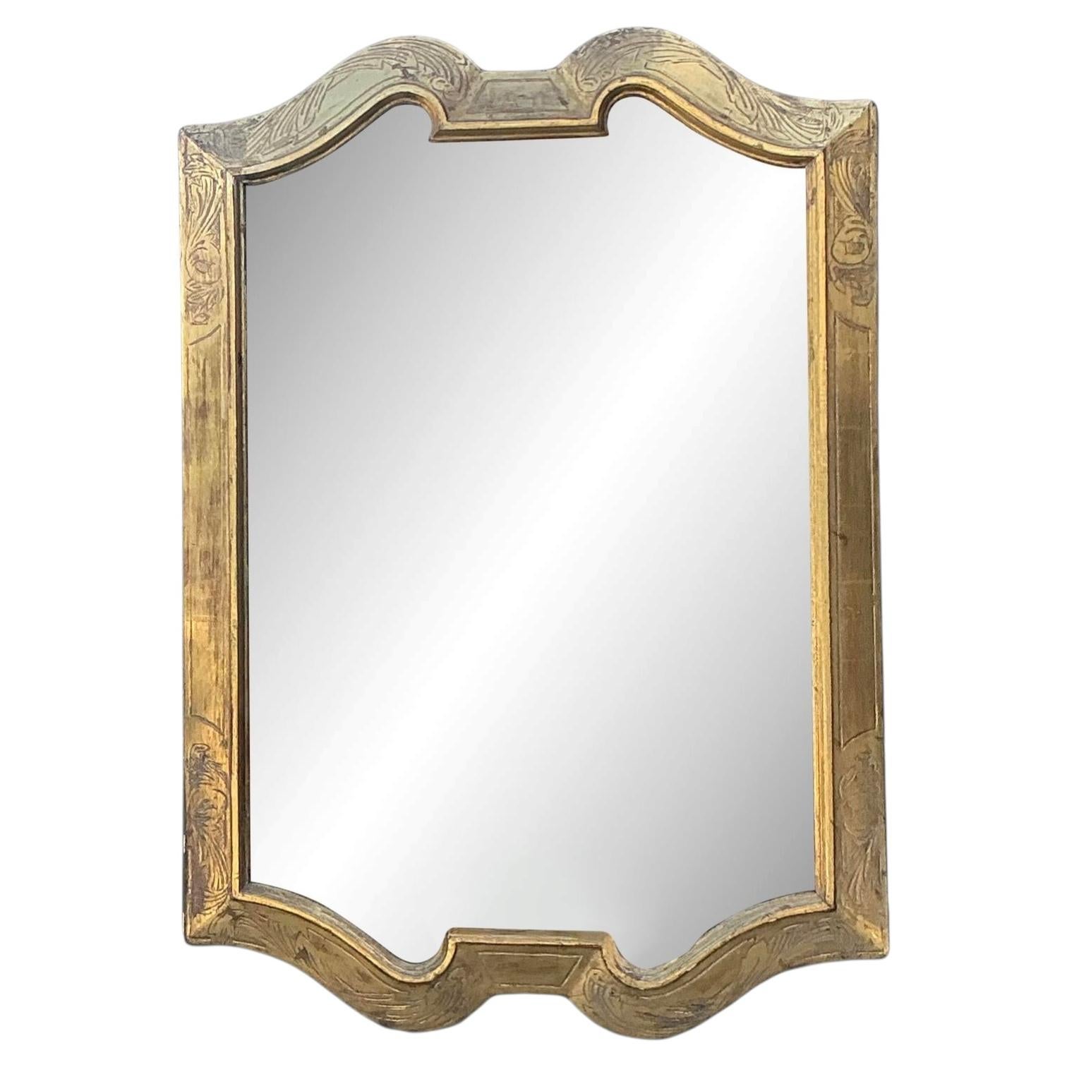 Vintage Carved Gilt Mirror
