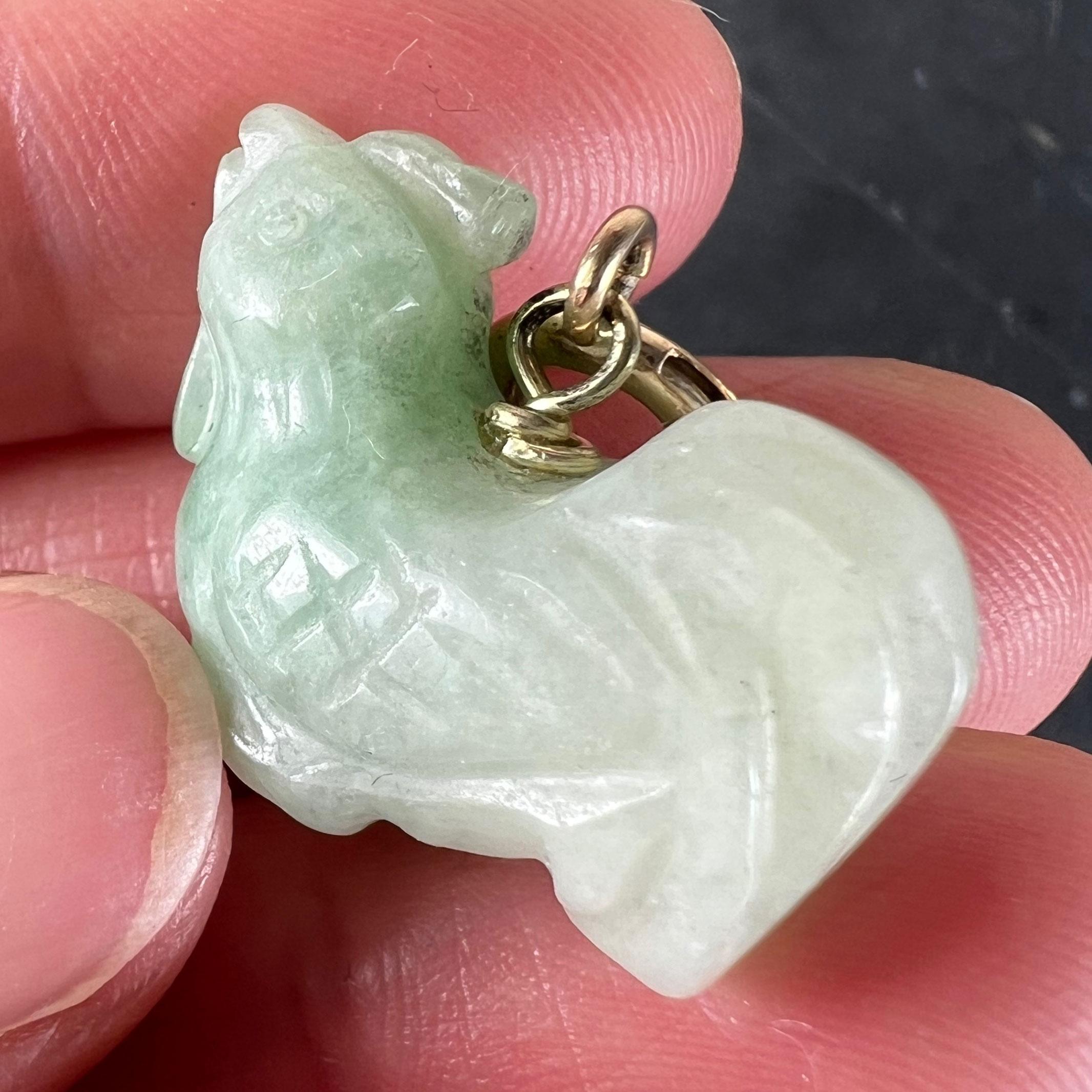 Vintage Byene & Greene Greene & Greene Pendentif Charm en or jaune 9K en vente 7