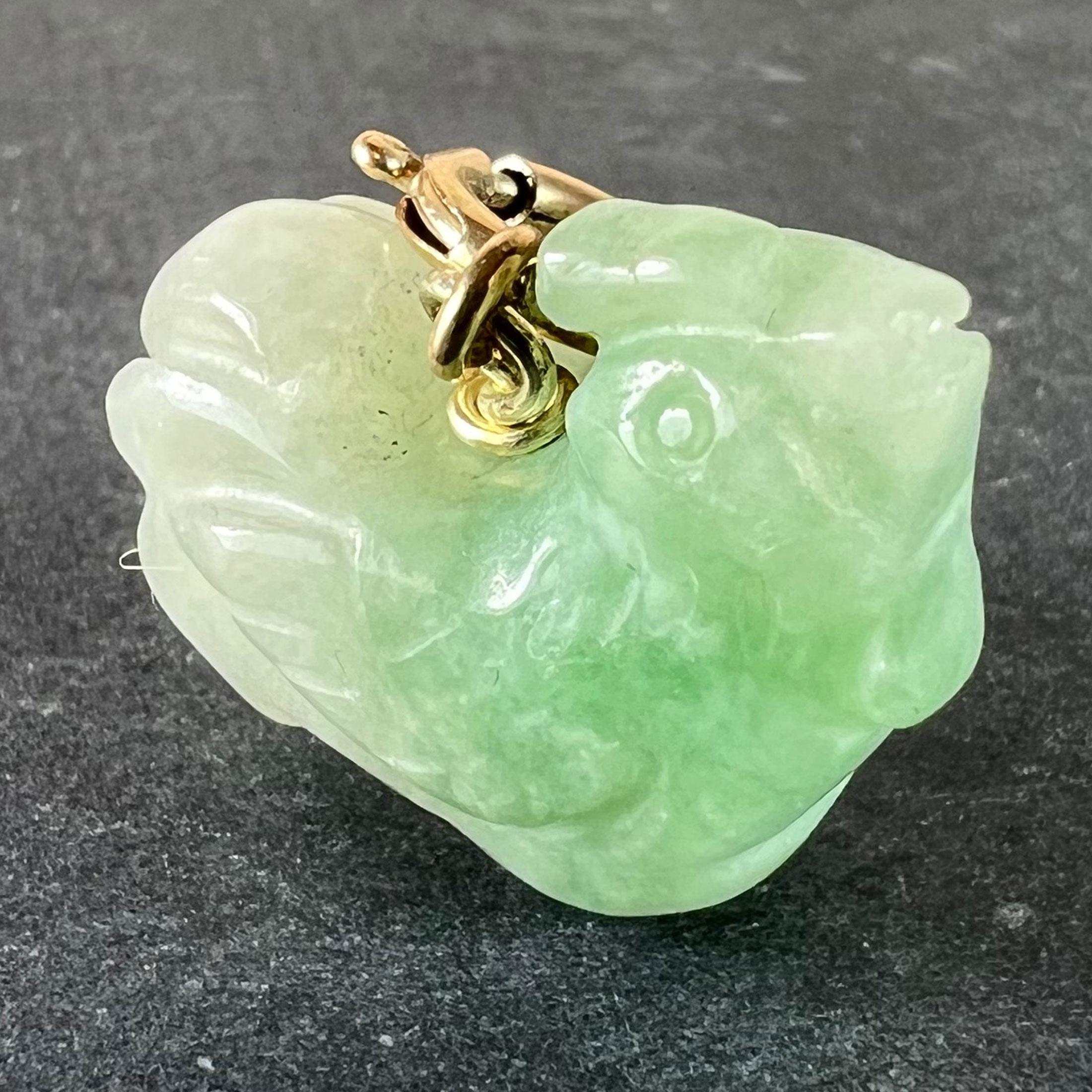Vintage Byene & Greene Greene & Greene Pendentif Charm en or jaune 9K Unisexe en vente