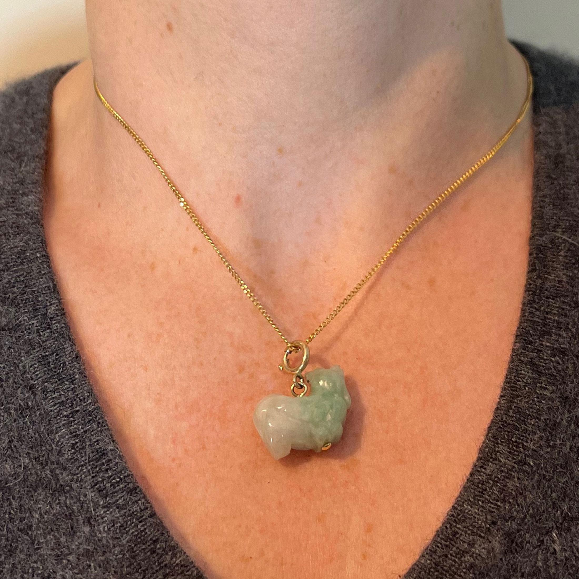 Vintage Byene & Greene Greene & Greene Pendentif Charm en or jaune 9K en vente 1