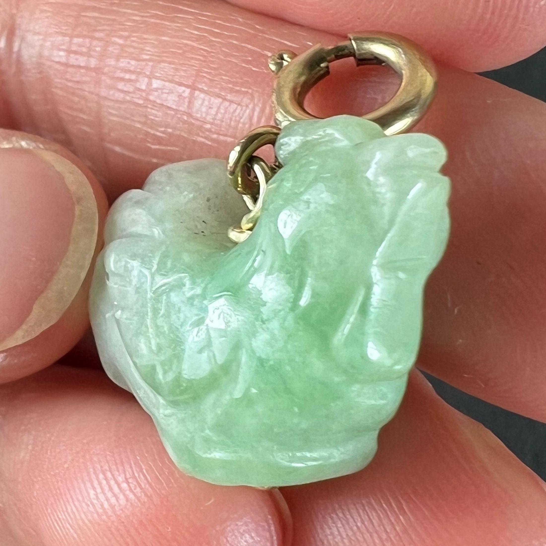 Vintage Byene & Greene Greene & Greene Pendentif Charm en or jaune 9K en vente 4