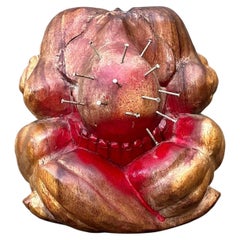 Vintage Carved Man Sphere