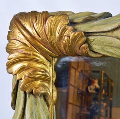 Vintage Carved Mirror by Trouvailles with Beautiful Laurel Leaves and Berries