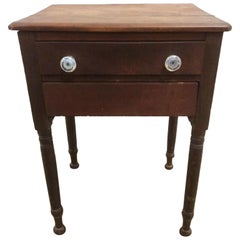 Vintage Carved Sheraton Style Side Table